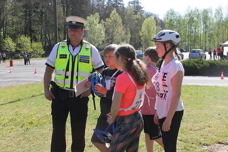 Okresní dopravní soutěž se konala 25. dubna.