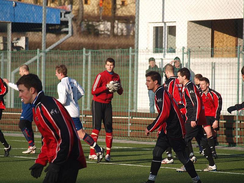 Z přípravného utkání Jiskry Domažlice s 1. FC Bad Kötzting - 7:1.