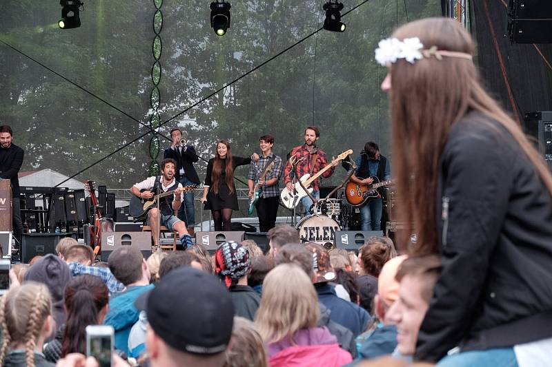 Páteční Chodrockfest v Domažlicích.