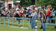 Z chodského derby mezi fotbalisty Sokol Postřekov a Spartak Klenčí. 