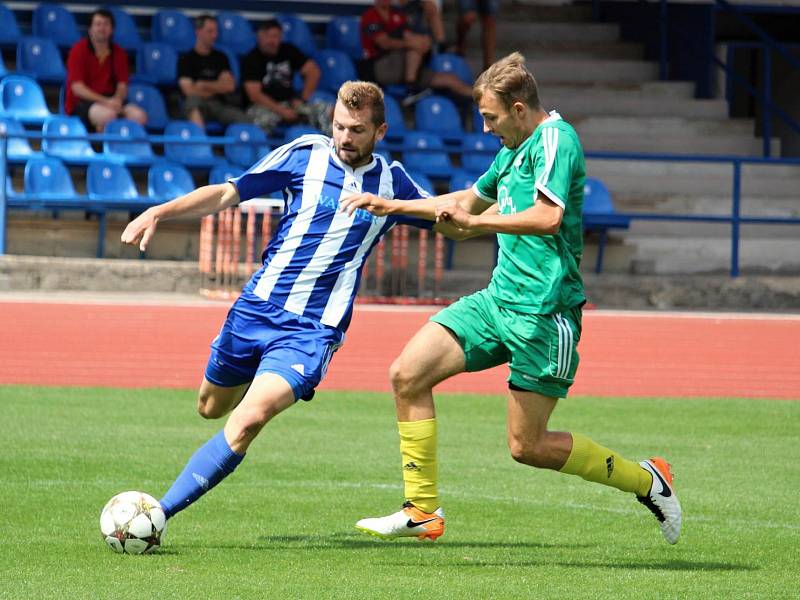 Fotbalisté Jiskry Domažlice ve druhém přípravném utkání hostili 1. FC Karlovy Vary.