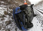 Nehodu u Hluboké se obešla bez zranění.