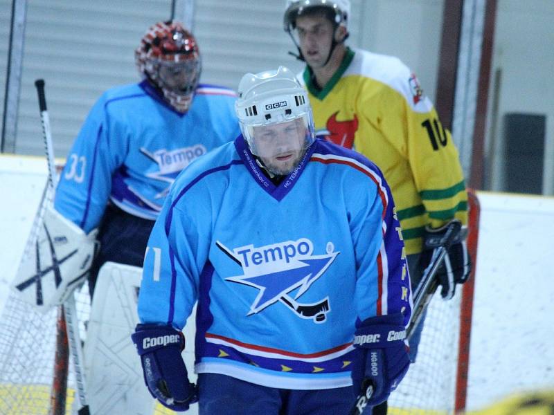 Z utkání hokejistů HC Staňkov s LHC Kralovice.