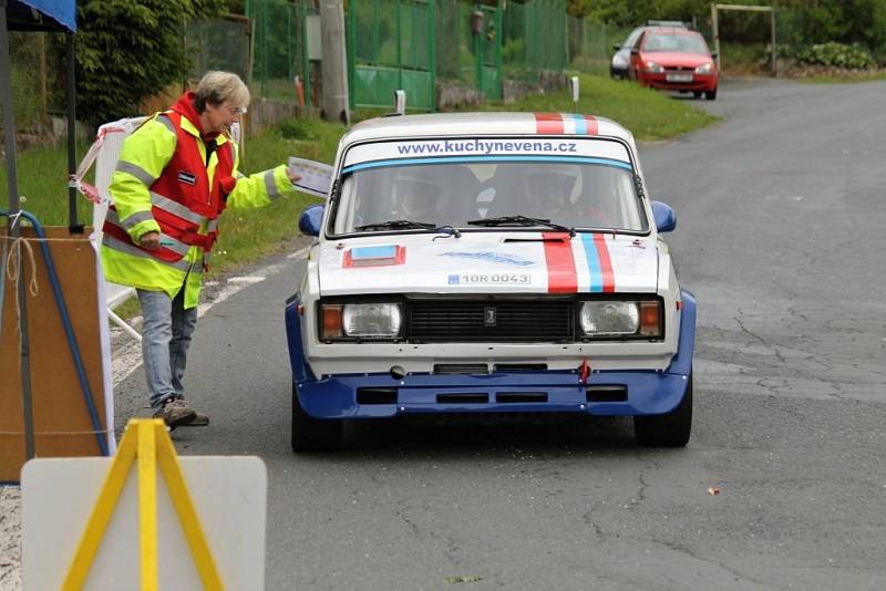 Historic Vltava Rallye 2014. ´Historici´ na Hájovně u Kdyně. 