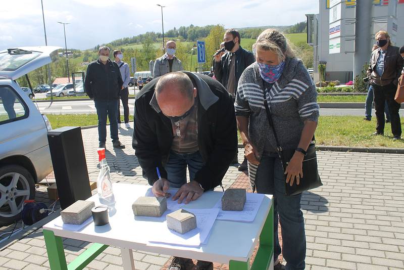 Petiční akce na Folmavě, kterou inicioval Jan Průha.