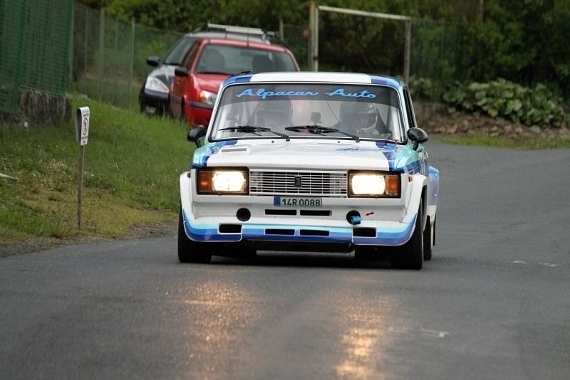 Historic Vltava Rallye 2014. ´Historici´ na Hájovně u Kdyně. 