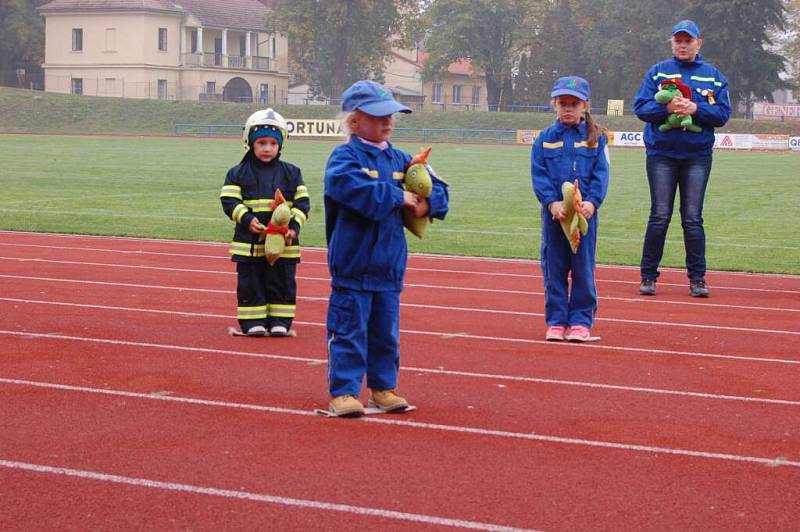 Finálový závod letošní Chodské veteránské ligy hasičů.