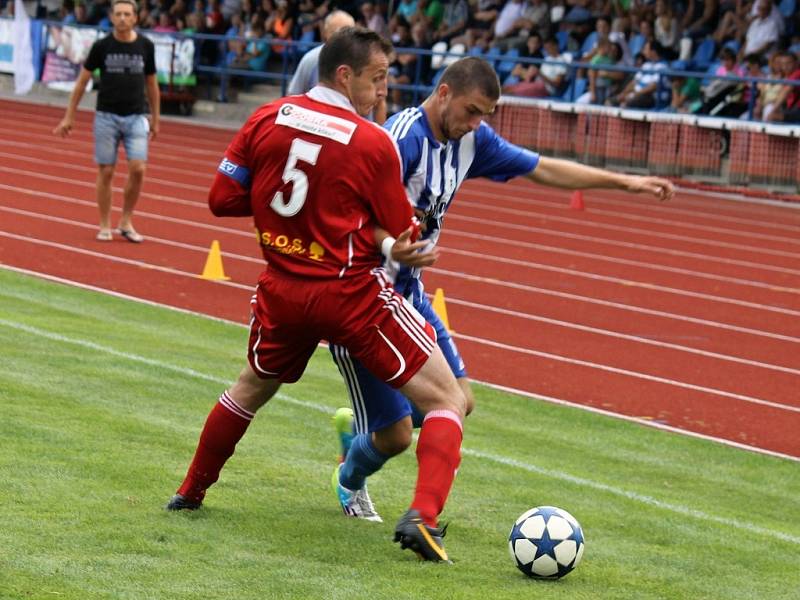 1. kolo ČFL: Jiskra Domažlice A - Slavoj Vyšehrad 2:0 (1:0).