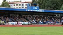 1. kolo ČFL: Jiskra Domažlice A - Slavoj Vyšehrad 2:0 (1:0).