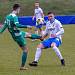 22. kolo FORTUNA ČFL, skupina A: TJ Jiskra Domažlice (na snímku fotbalisté v modrobílých dresech) - Bohemians Praha 1905 B 2:0.