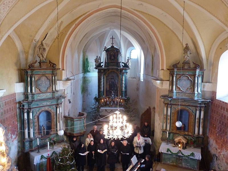 Z benefičního koncertu v kostele sv. Václava v Hoře Svatého Václava.