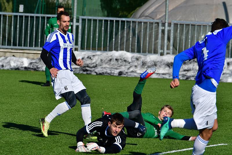 Přípravné utkání na umělé trávě v Sokolově, FK Baník Sokolov - TJ Jiskra Domažlice 2:1