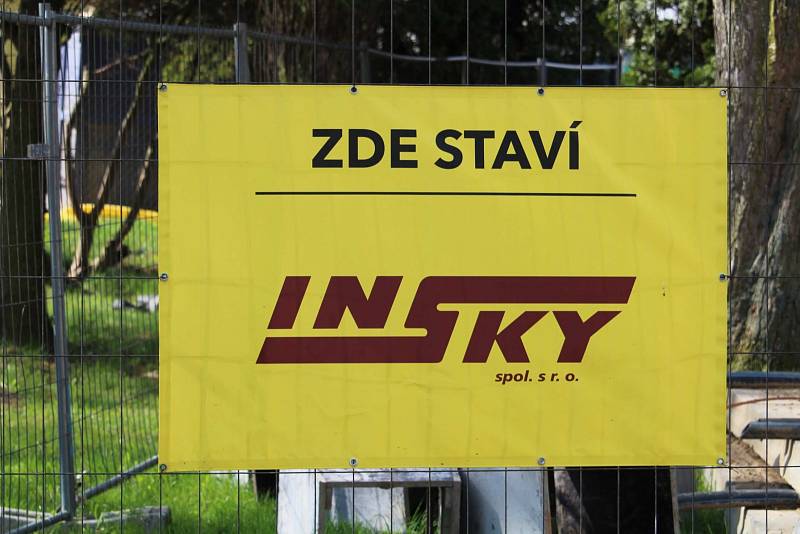 Práce na Střelnici v Domažlicích.