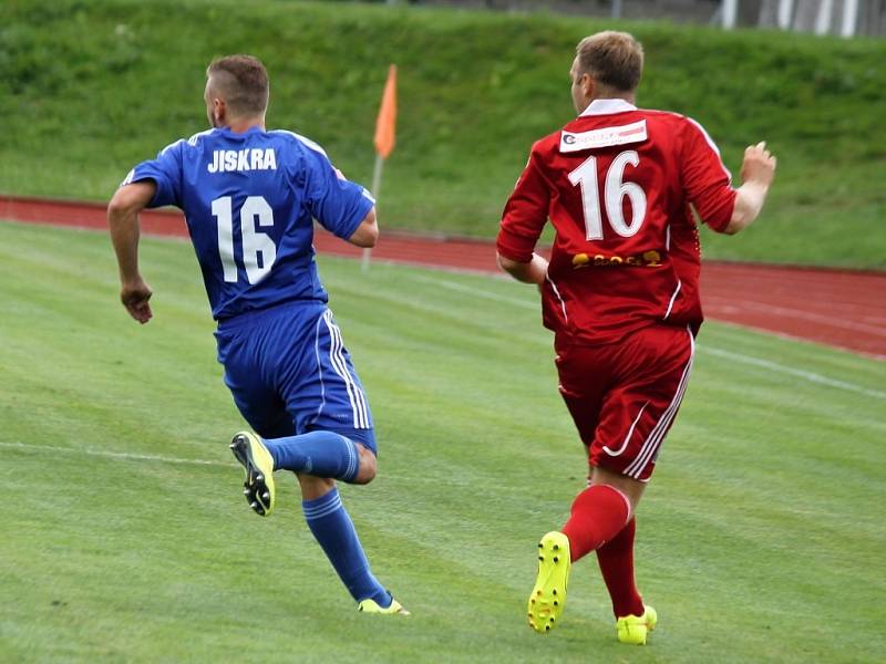 1. kolo ČFL: Jiskra Domažlice A - Slavoj Vyšehrad 2:0 (1:0).