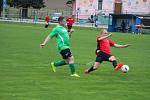 Slavoj Koloveč (v zeleném) - SK Poběžovice (v červeném) 6:0 (2:0).