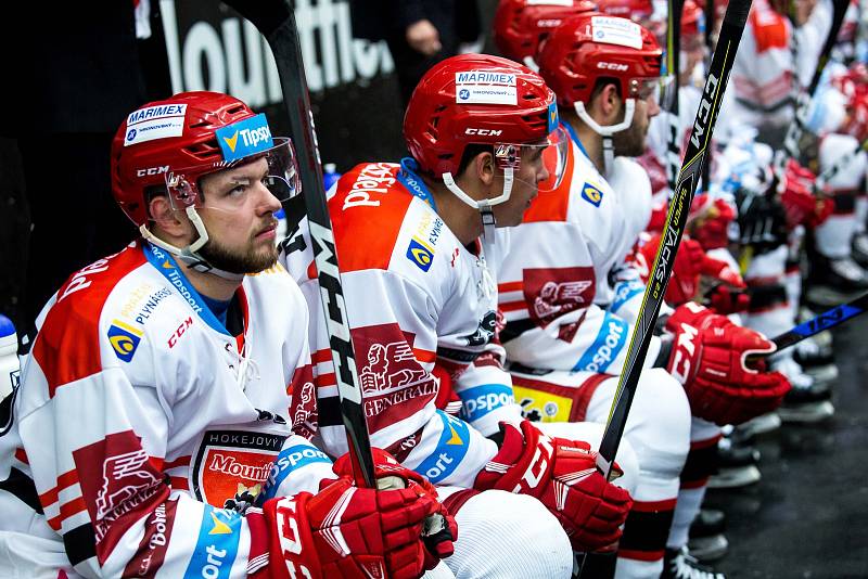 Hokejová extraliga: Mountfield HK - HC Dynamo Pardubice.