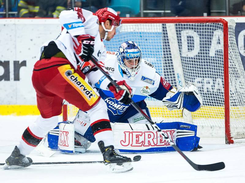 Hokejová extraliga: Mountfield HK - HC Kometa Brno.