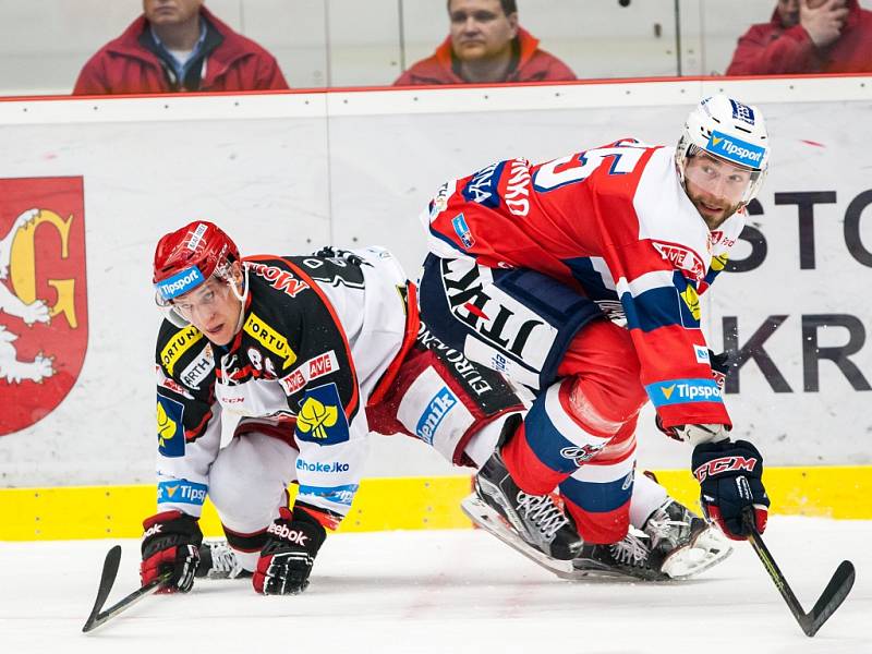 Hokejová extraliga: Mountfield HK - HC Dynamo Pardubice.