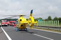 Na 78. kilometru dálnice D11 ve směru z Prahy do Hradce Králové došlo v pondělí dopoledne k nehodě dvou vozidel.
