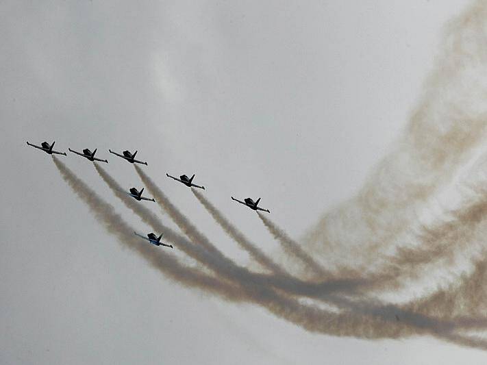 Mezinárodní letecká show CIAF na hradeckém letišti v sobotu 5. srpna 2009.