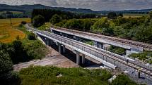 Oprava mostu na trati Dolní Bousov - Libuň.