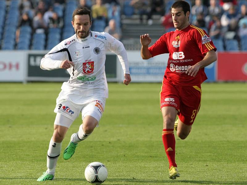 Fotbalová Gambrinus liga: FC Hradec Králové - FK Dukla Praha.