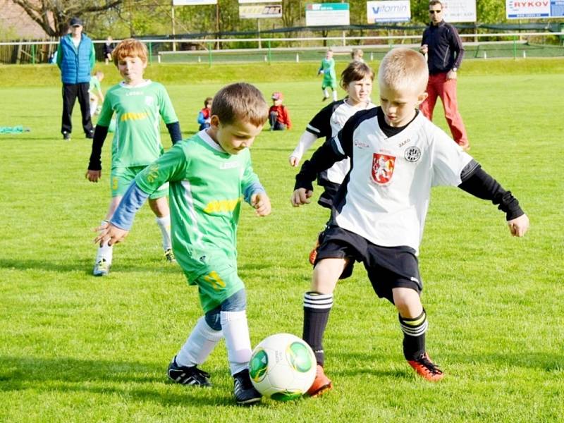 Turnaj fotbalových minipřípravek v Kunčicích.