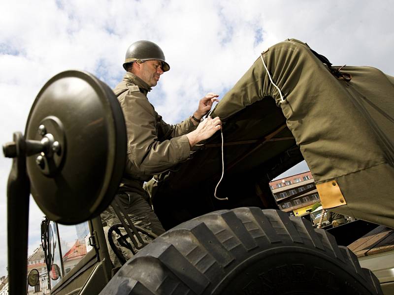 Mise Velichovky - rekonstrukce jízdy US Army.