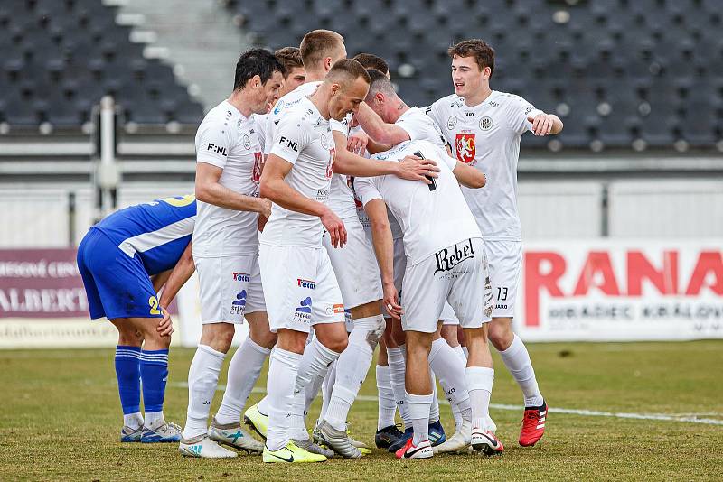 Fotbalová FORTUNA:NÁRODNÍ LIGA: FC Hradec Králové - FC Vysočina Jihlava.