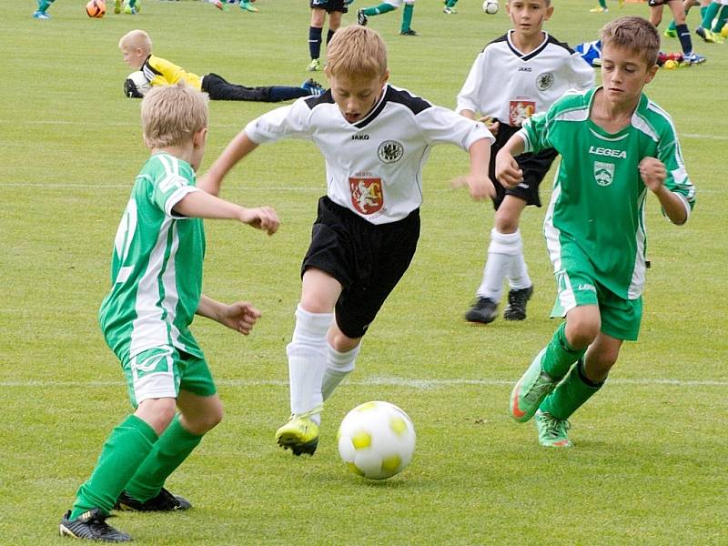 Mezinárodní fotbalový turnaj mládeže Jako Cup na Háječku v Hradci Králové.