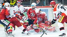 Hokejová extraliga: Mountfield HK - HC Dynamo Pardubice.