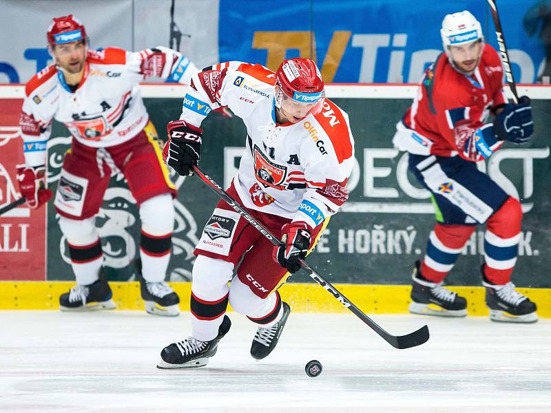 Hokejová extraliga: Mountfield HK - HC Dynamo Pardubice.