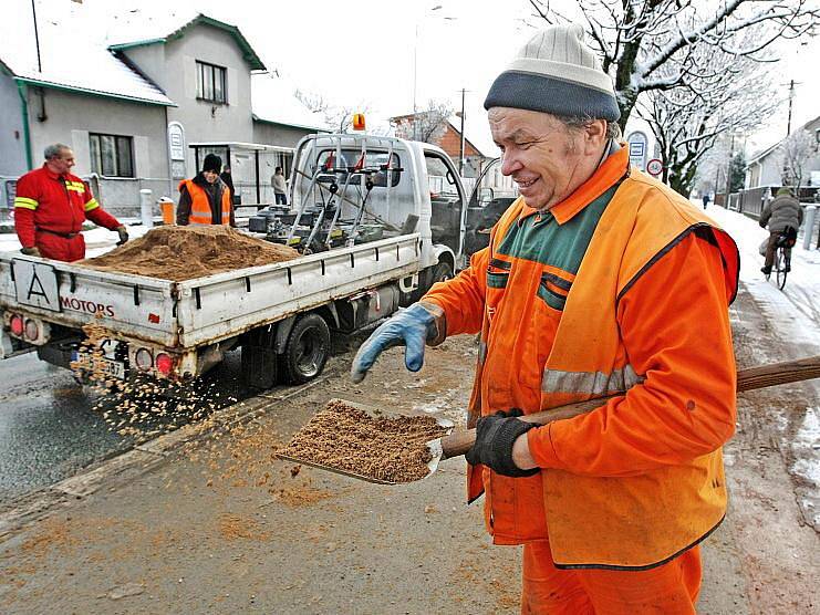 Zima v Hradci Králové (leden 2011).