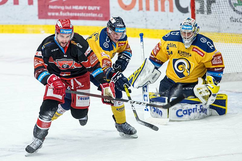 Hokejová extraliga: Mountfield HK - PSG Berani Zlín.