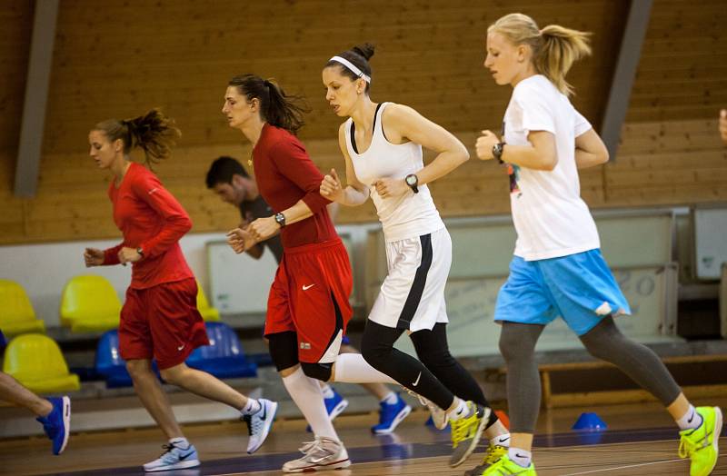Soustředění ženské basketbalové reprezentace České republiky.