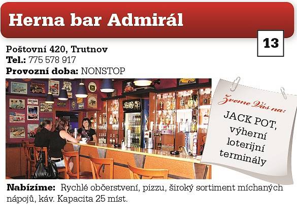 Herna bar Admirál