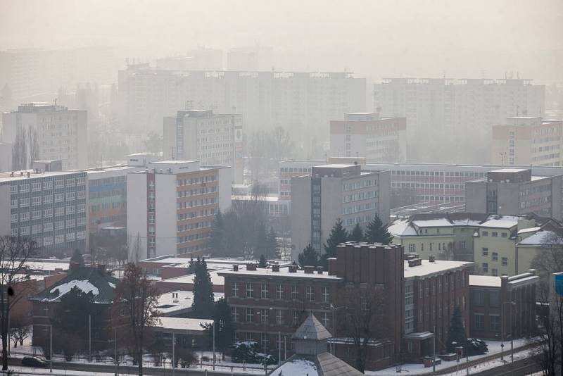 Smogová situace na Královéhradecku.