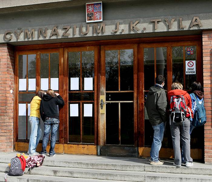 Přijímací zkoušky na Gymnázium J. K. Tyla v Hradci Králové