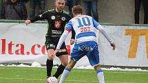 Zimní fotbalová Tipsport liga: FC Hradec Králové - FK Ústí nad Labem.