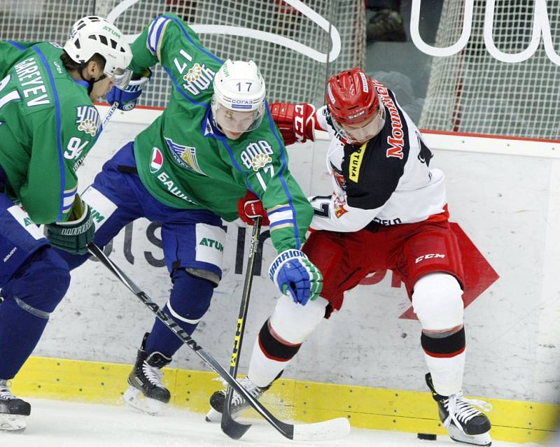 Hokejový Mountfield Cup: Mountfield HK - Salavat Julajev Ufa.