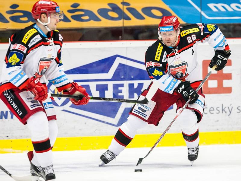 Hokejová extraliga: Mountfield HK - HC Dynamo Pardubice.