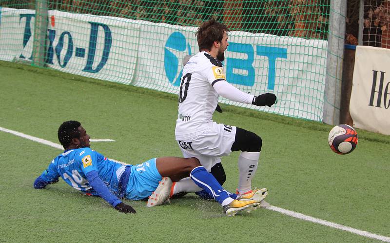 Zimní fotbalová Tipsport liga: FC Hradec Králové - MFK Frýdek-Místek.