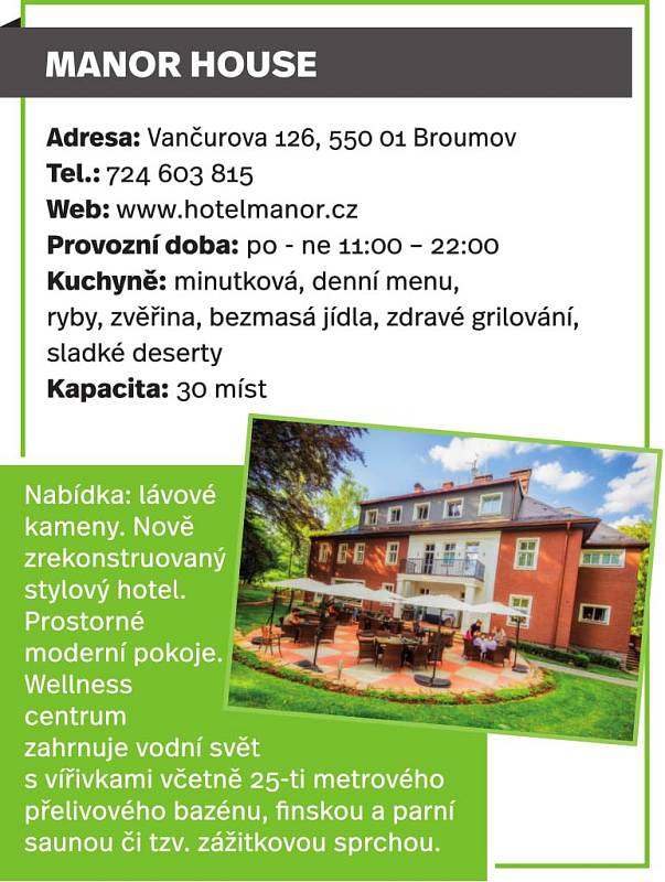 MANOR HOUSE, Broumov