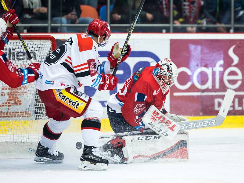 Hokejová extraliga: Mountfield HK - HC Dynamo Pardubice.