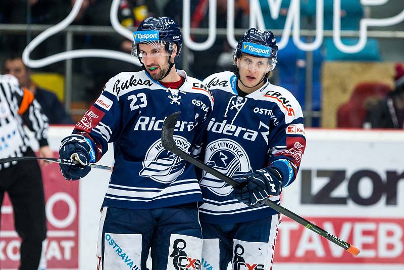 Hokejová extraliga: Mountfield HK - HC Vítkovice Ridera.