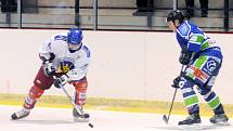 Krajská hokejová liga: HC Wikov Hronov - SK Třebechovice pod Orebem.