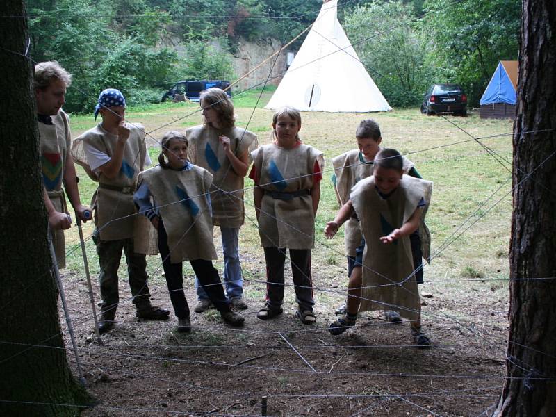 Lvíčata, letní tábor na Zlaté skále 2007