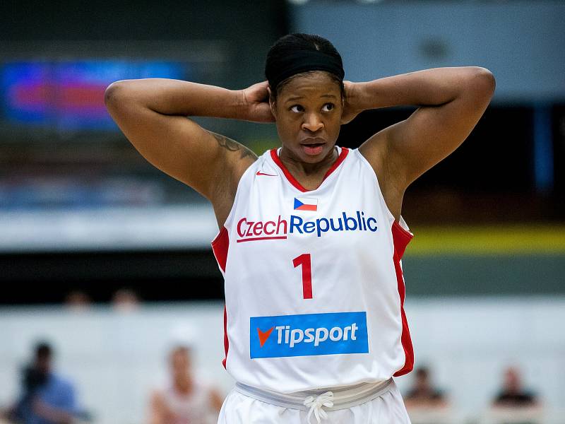 Přípravné utkání basketbalistek v Hradci Králové: Česká republika - Chrovatsko.