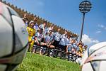 Fotografování fotbalistů FC Hradec Králové.