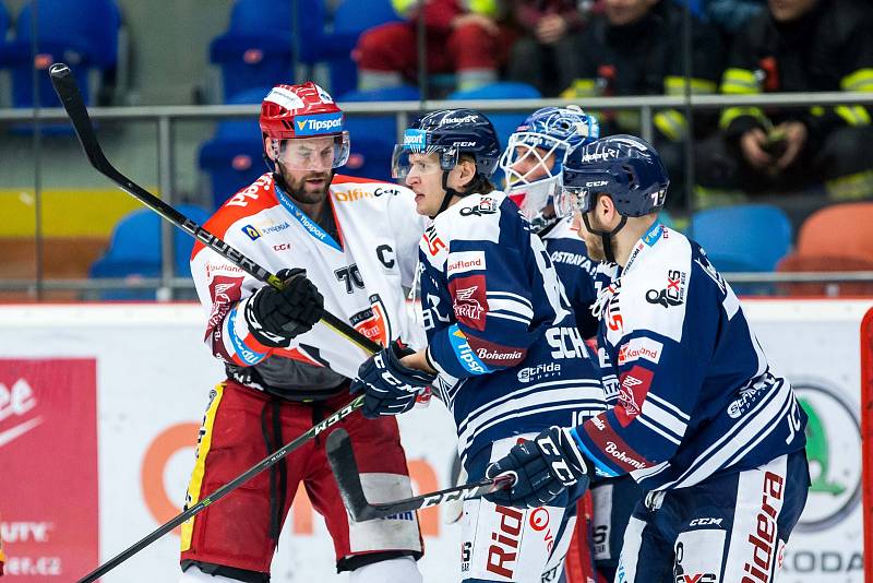 Hokejová extraliga: Mountfield HK - HC Vítkovice Ridera.